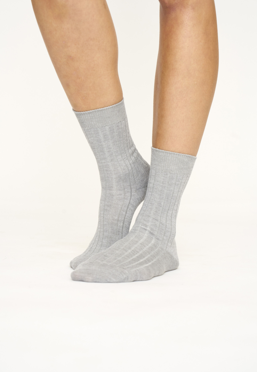 Ankelstrømpe | Bambusviskose | Grå -JBS of Denmark Women