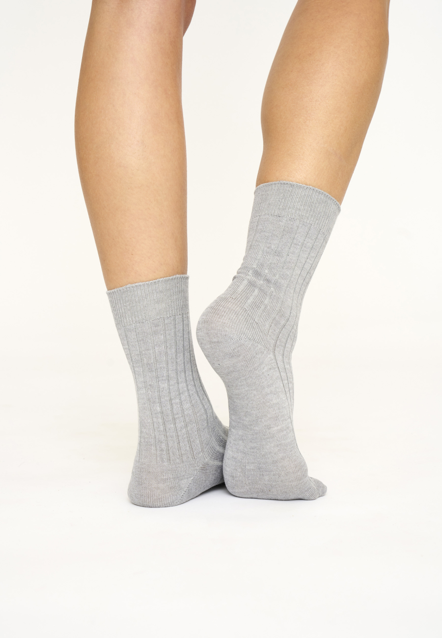 Ankelstrømpe | Bambusviskose | Grå -JBS of Denmark Women