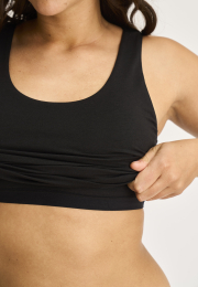 Tanktop m. support | Bambusviskose | Sort -JBS of Denmark Women