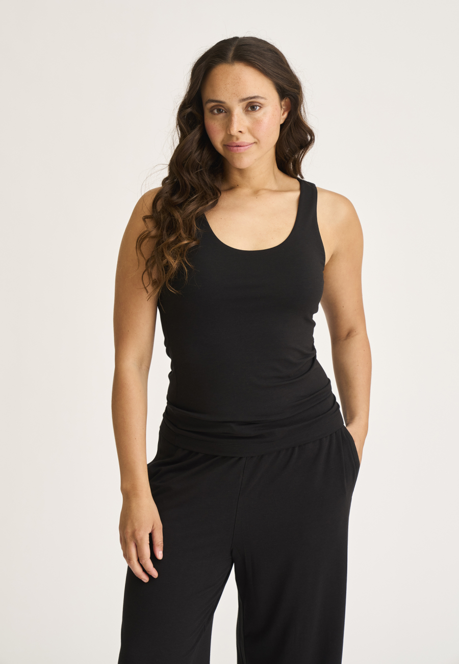 Tanktop m. support | Bambusviskose | Sort -JBS of Denmark Women