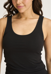 Tanktop m. support | Bambusviskose | Sort -JBS of Denmark Women