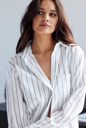 Pyjamasskjorte | Økologisk bomuld | Hvid -JBS of Denmark Men