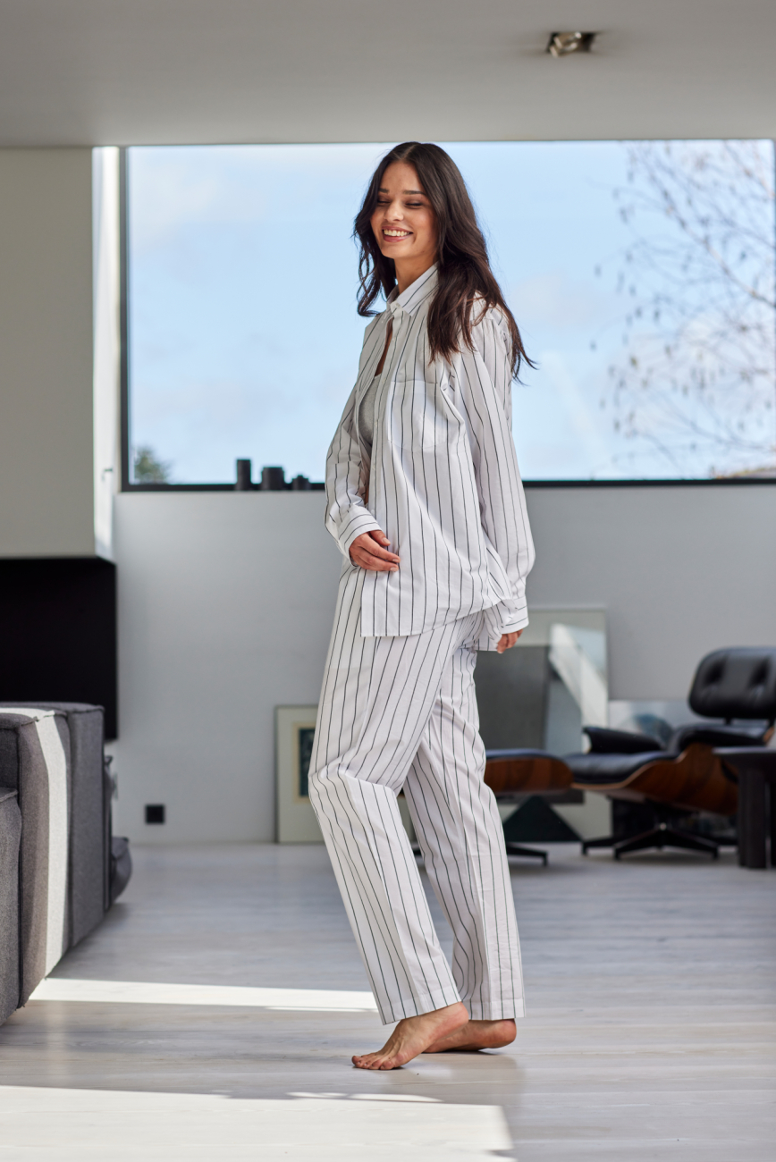 Pyjamasbukser | Økologisk bomuld | Hvid -JBS of Denmark Unisex