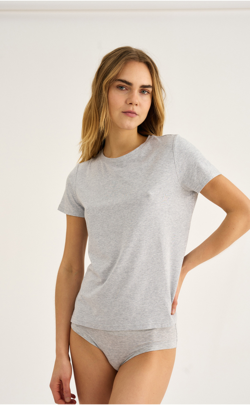 T-shirt |  Bambusviskose | Grå -JBS of Denmark Women