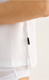 T-shirt v-hals | Bambusviskose | Hvid -JBS of Denmark Women