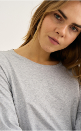Langærmet t-shirt |  Bambusviskose | Grå -JBS of Denmark Women