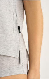 T-shirt v-hals | Bambusviskose | Grå -JBS of Denmark Women