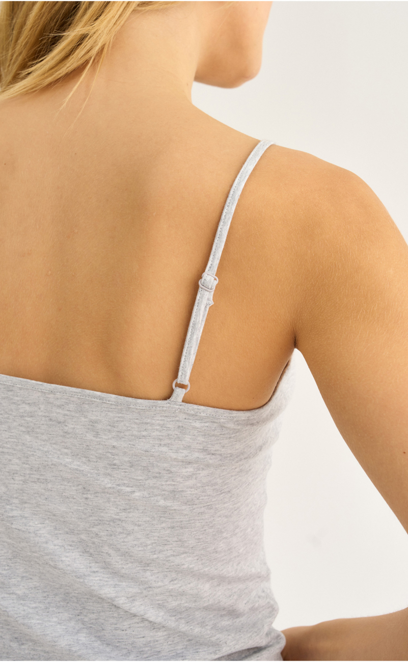 Stroptop |  Bambusviskose | Grå -JBS of Denmark Women