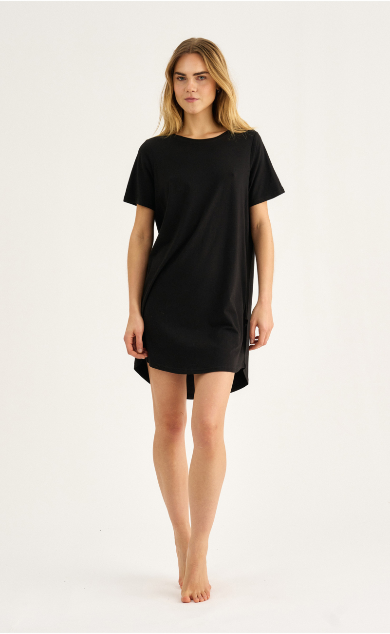 Big shirt |  Bambusviskose | Sort -JBS of Denmark Women