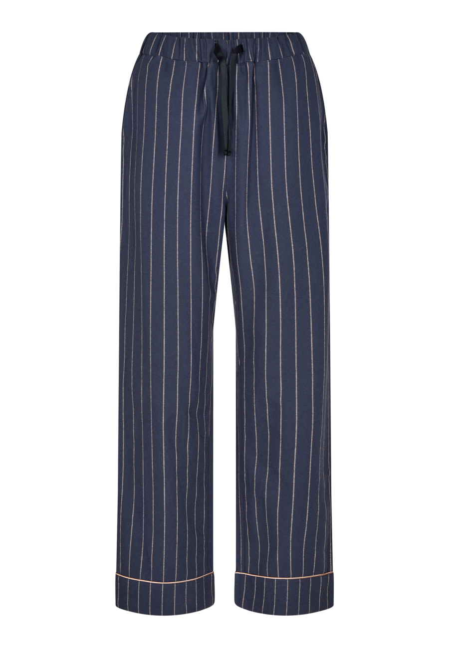 Pyjamasbukser | 100% økologisk bomuld | Navy stribet -JBS of Denmark Women