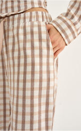 Pyjamasbukser | 100% økologisk bomuld | Rosa ternet -JBS of Denmark Women