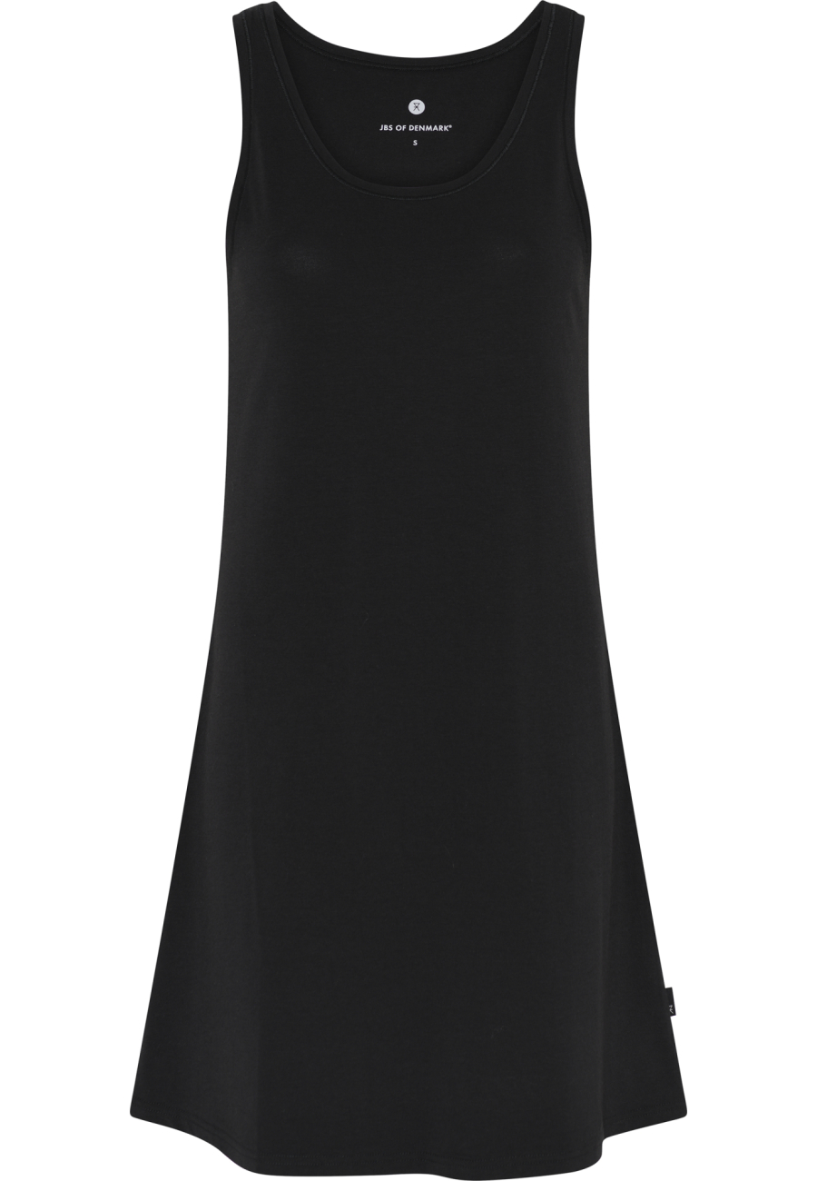 Kjole med brede stropper | Bambusviskose | Sort -JBS of Denmark Women
