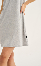 Kjole med brede stropper | Bambusviskose | Grå -JBS of Denmark Women