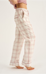 Pyjamasbukser | 100% økologisk bomuld | Rosa stribet -JBS of Denmark Women