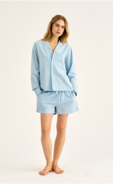 Pyjamasshorts | Bambusviskose | Lys blå -JBS of Denmark Women
