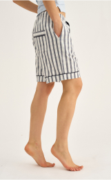 Pyjamasshorts | 100% økologisk bomuld | Navy stribet -JBS of Denmark Women