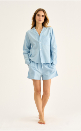 Pyjamasskjorte | Bambusviskose | Lys blå -JBS of Denmark Women