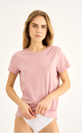 T-shirt |  Bambusviskose | Rosa -JBS of Denmark Women