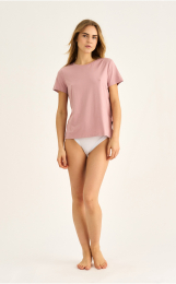 T-shirt |  Bambusviskose | Rosa -JBS of Denmark Women