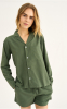 Pyjamasskjorte | Bambusviskose | Grøn -JBS of Denmark Women