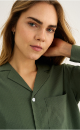 Pyjamasskjorte | Bambusviskose | Grøn -JBS of Denmark Women