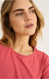 T-shirt |  Bambusviskose | Rød -JBS of Denmark Women