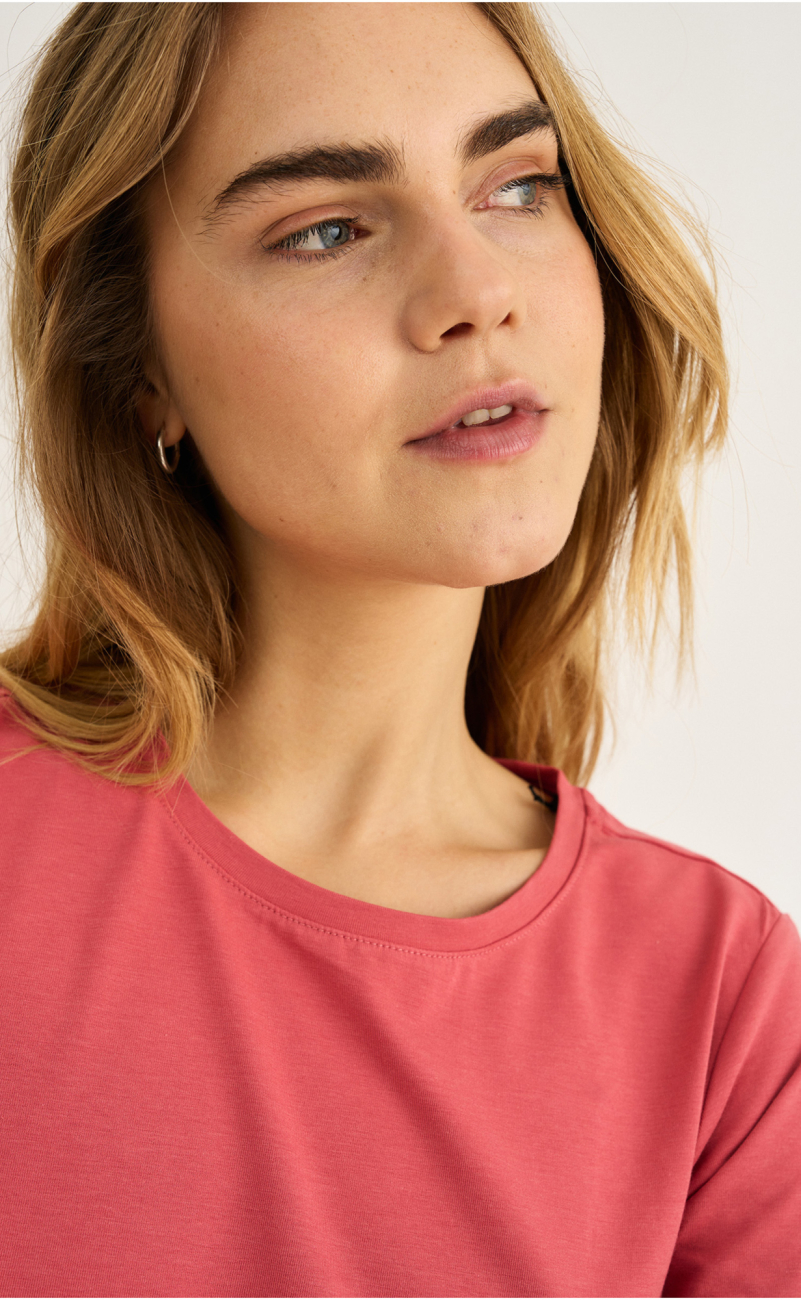 T-shirt |  Bambusviskose | Rød -JBS of Denmark Women