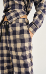 Pyjamasbukser | 100% økologisk bomuld | Navy ternet -JBS of Denmark Women