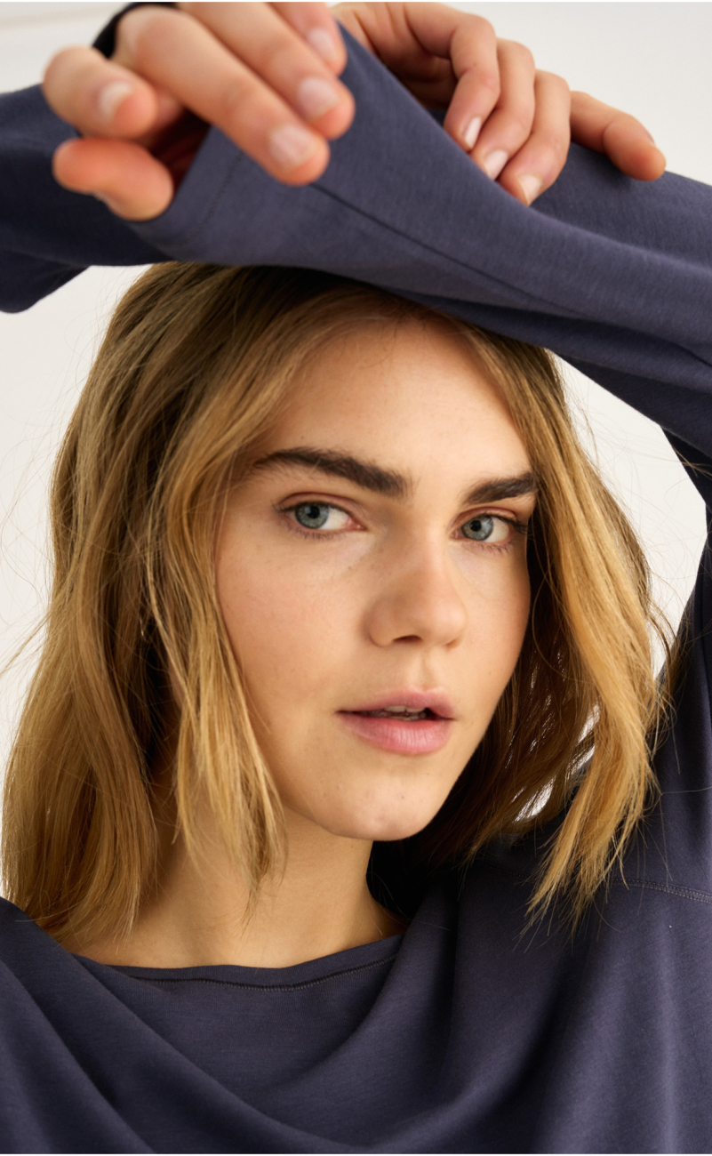 Langærmet t-shirt | Bambusviskose | Lavendel -JBS of Denmark Women