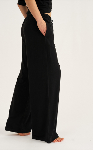 Bukser m. lige ben | Bambusviskose | Sort -JBS of Denmark Women