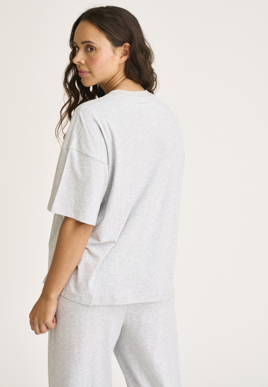 Oversized Tee | Bambusviskose | Grå -JBS of Denmark Women