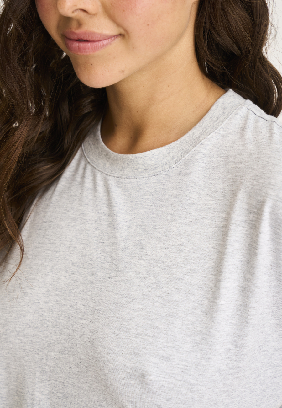 Oversized Tee | Bambusviskose | Grå -JBS of Denmark Women