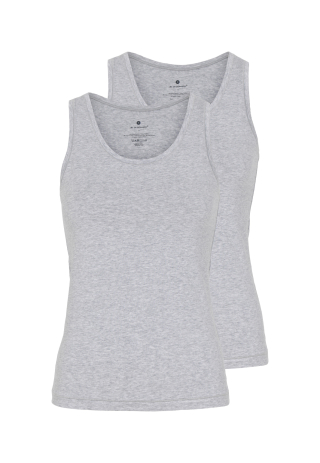 Tanktop 2-pak | Bambusviskose | Grå -JBS of Denmark Women
