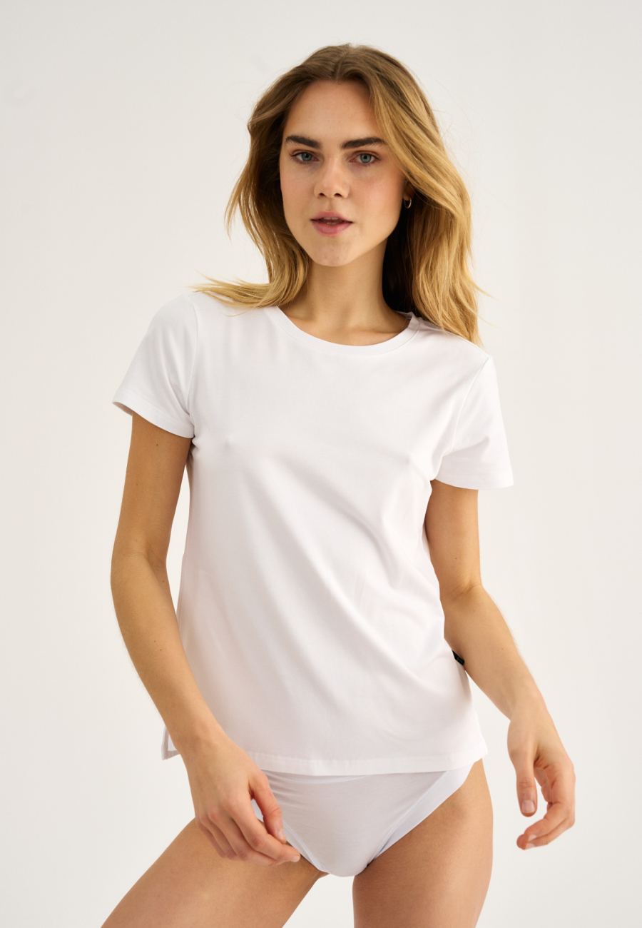 T-shirt |  Bambusviskose | Hvid -JBS of Denmark Women