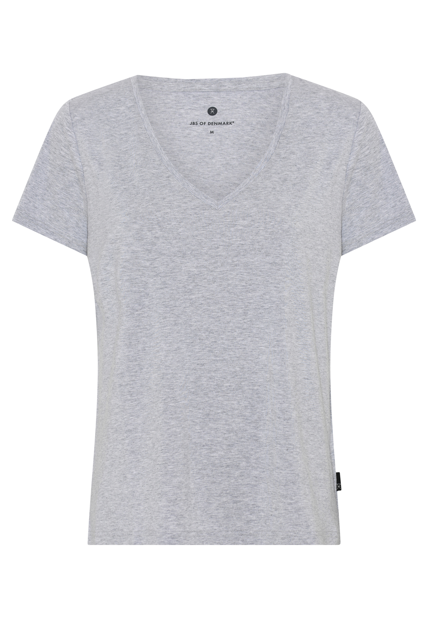 T-shirt v-hals, Bambusviskose, Grå