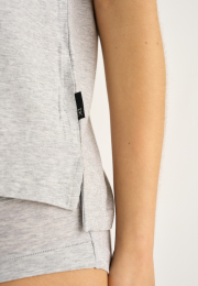 T-shirt v-hals | Bambusviskose | Grå -JBS of Denmark Women