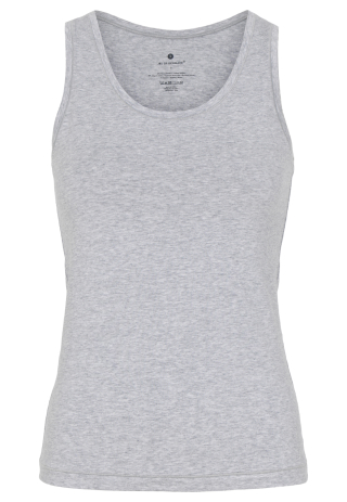 Tanktop, Bambusviskose, Grå melange Tanktop, Bambusviskose, Grå melange