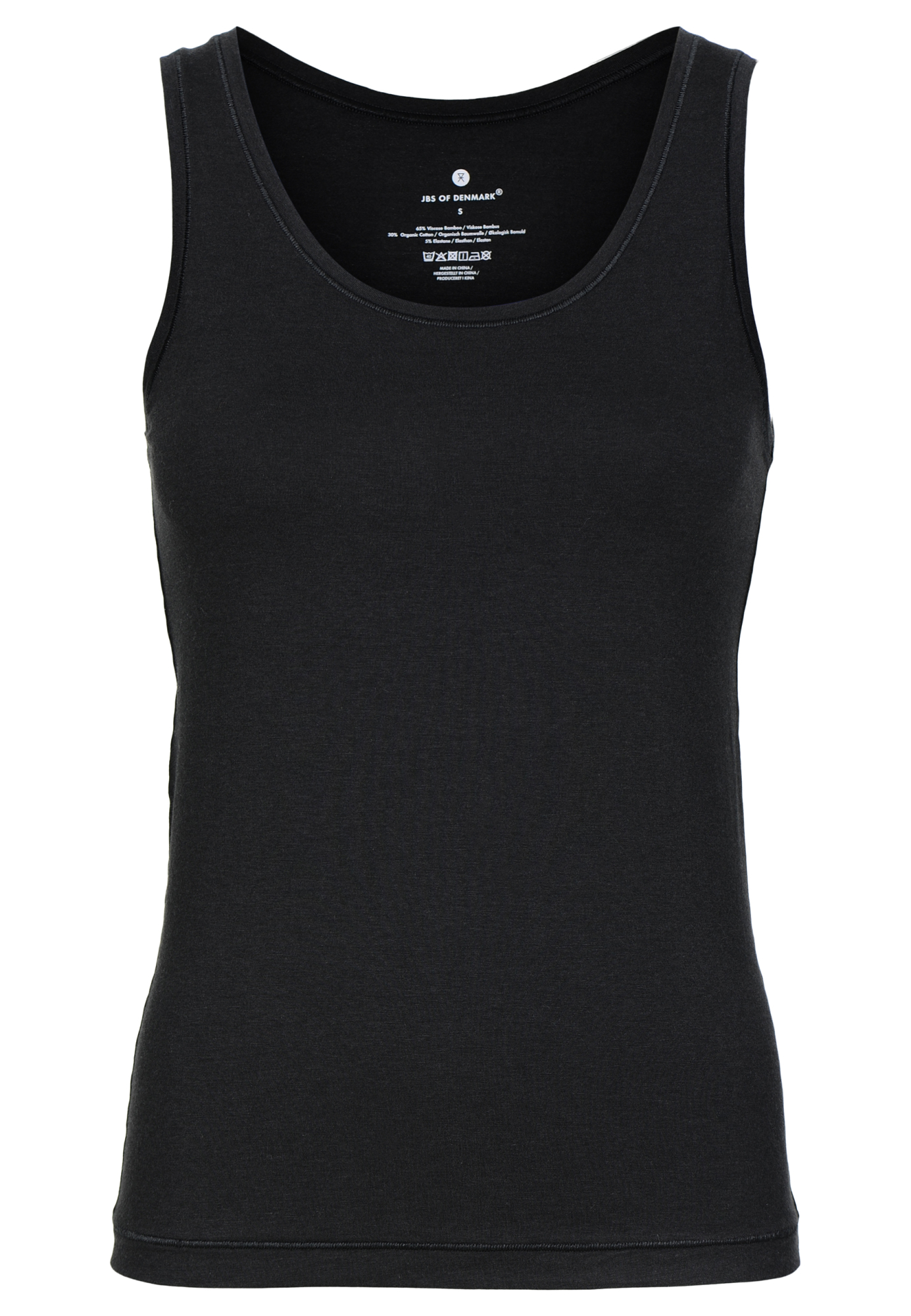 Tanktop, Bambusviskose, Sort