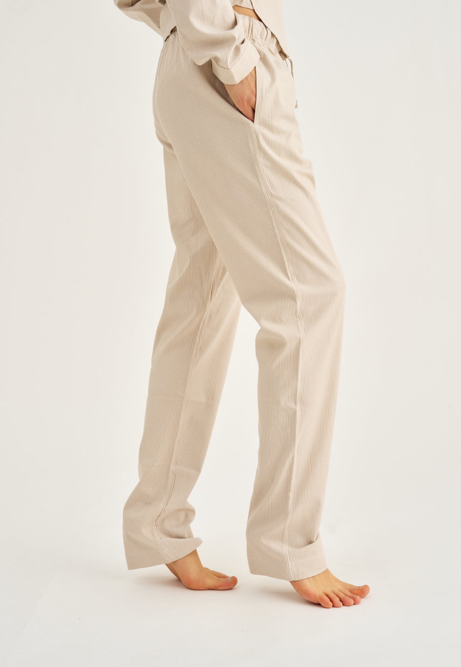 Pyjamasbukser, Bambusviskose, Sand