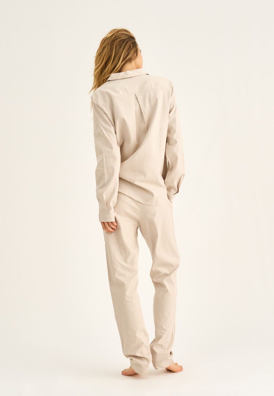 Pyjamasskjorte | Bambusviskose | Sand -JBS of Denmark Women