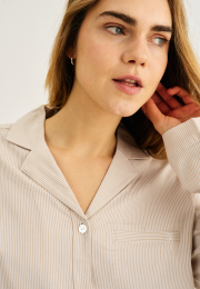 Pyjamasskjorte | Bambusviskose | Sand -JBS of Denmark Women