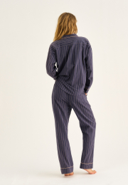 Pyjamasbukser | 100% økologisk bomuld | Navy stribet -JBS of Denmark Women