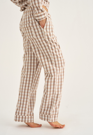 Pyjamasbukser | 100% økologisk bomuld | Rosa ternet -JBS of Denmark Women Pyjamasbukser | 100% økologisk bomuld | Rosa ternet -JBS of Denmark Women