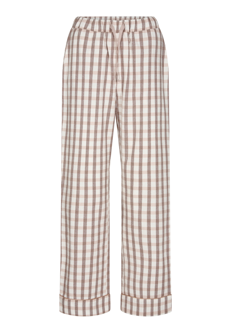 Pyjamasbukser | 100% økologisk bomuld | Rosa ternet -JBS of Denmark Women