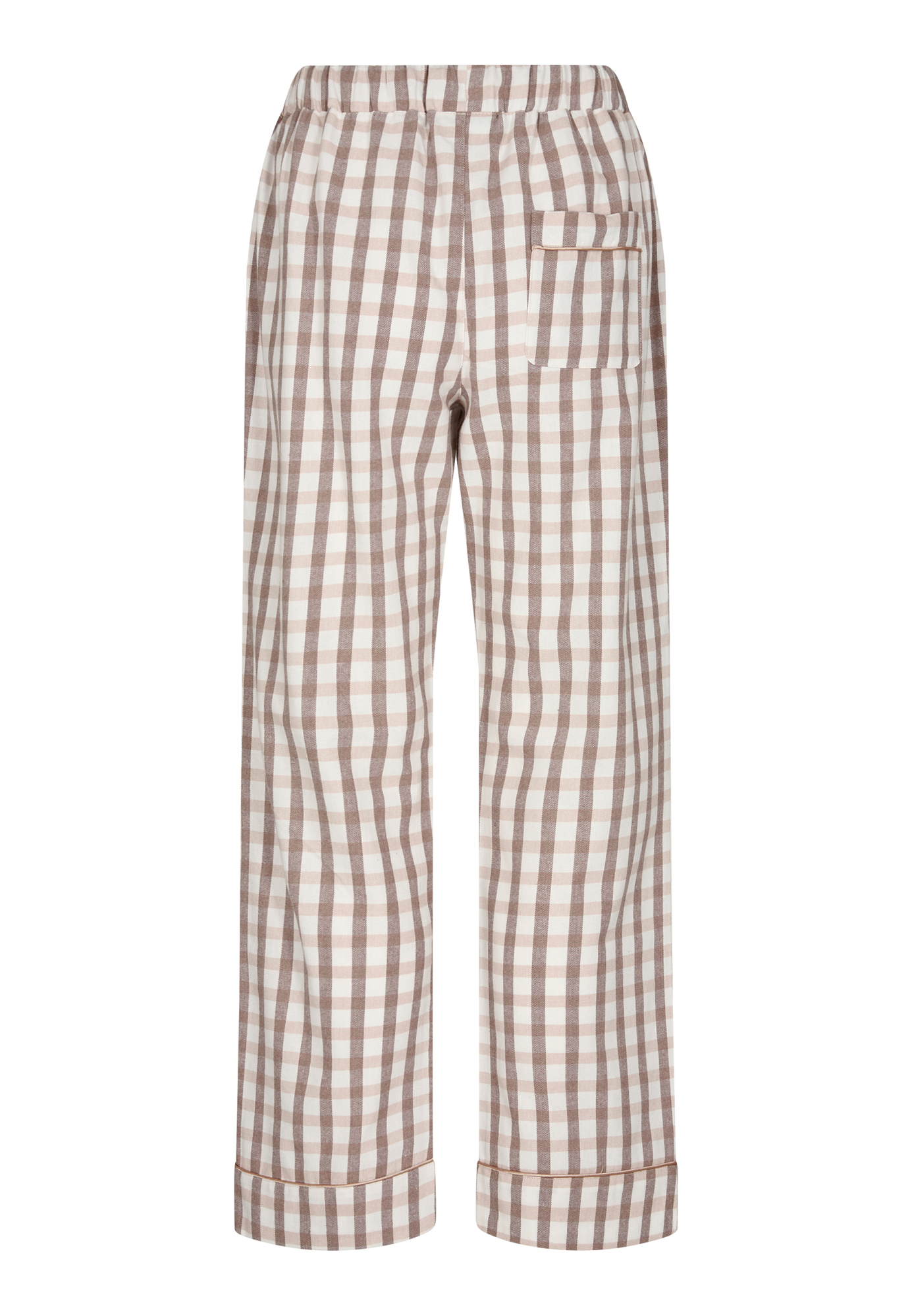 Pyjamasbukser, 100% økologisk bomuld, Rosa ternet