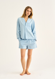 Pyjamasshorts | Bambusviskose | Lys blå -JBS of Denmark Women