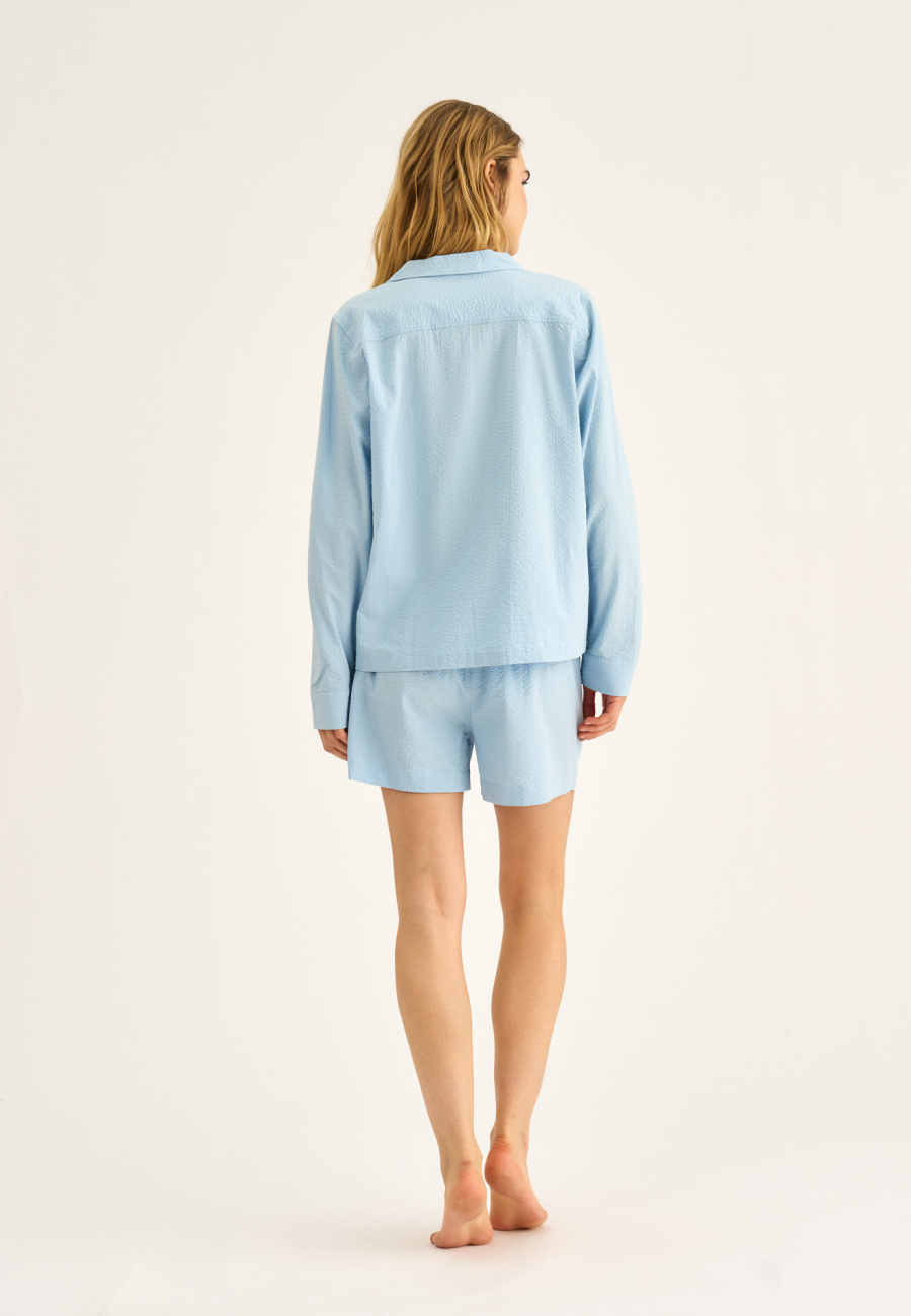 Pyjamasshorts | Bambusviskose | Lys blå -JBS of Denmark Women