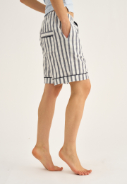 Pyjamasshorts | 100% økologisk bomuld | Navy stribet -JBS of Denmark Women