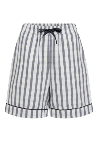 Pyjamasshorts | 100% økologisk bomuld | Navy stribet -JBS of Denmark Women