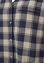 Pyjamasskjorte | 100% økologisk bomuld | Navy ternet -JBS of Denmark Women